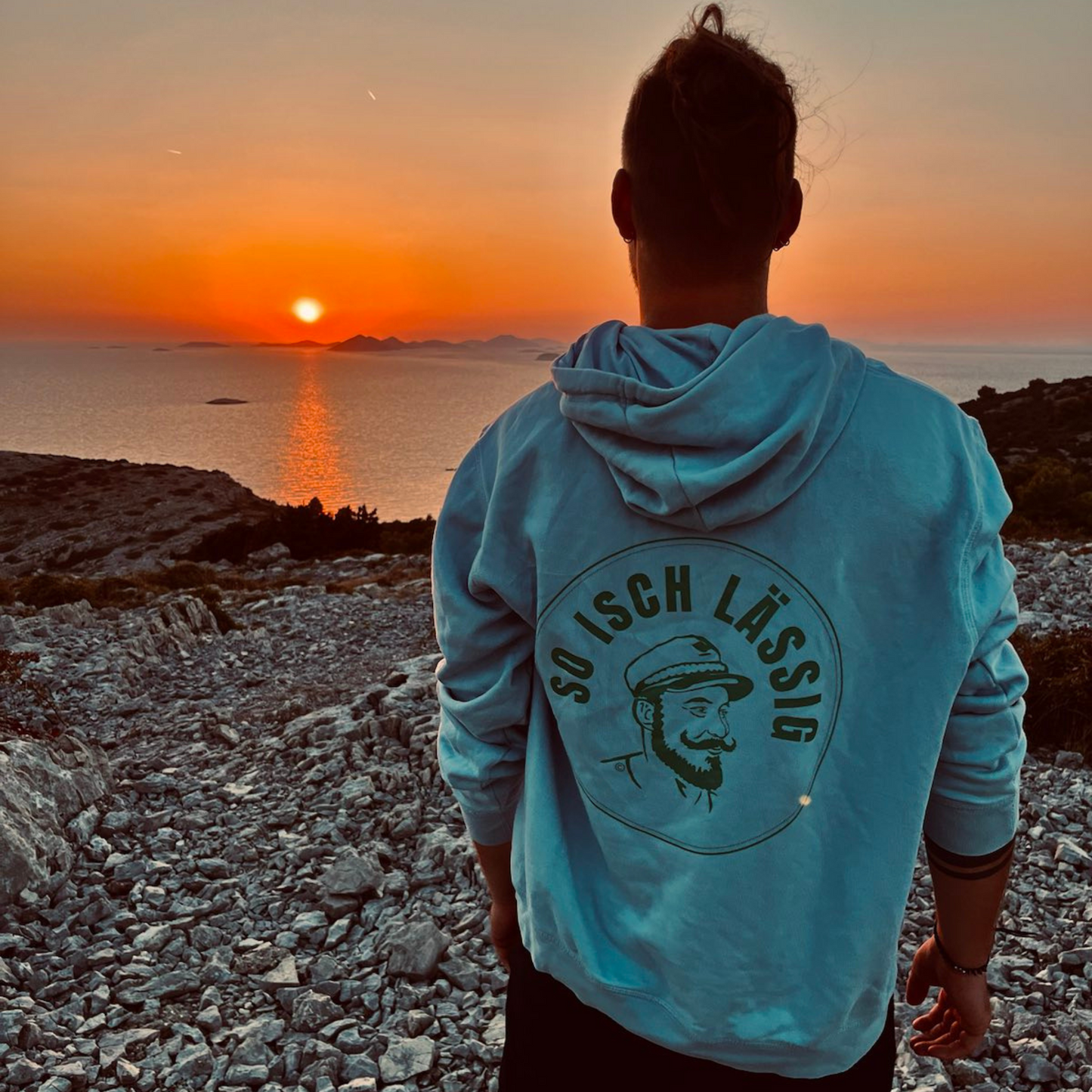 Captain Blue Hoodie - Aye Capitano Kollektion 