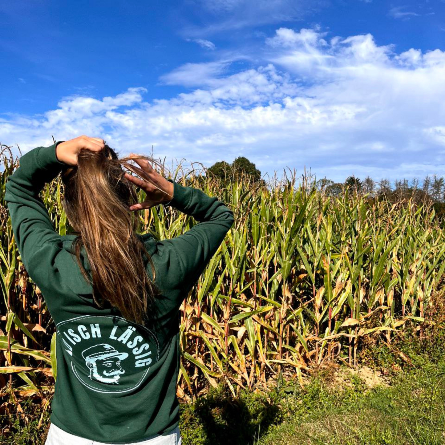 Wooden Green Hoodie - Aye Capitano Kollektion
