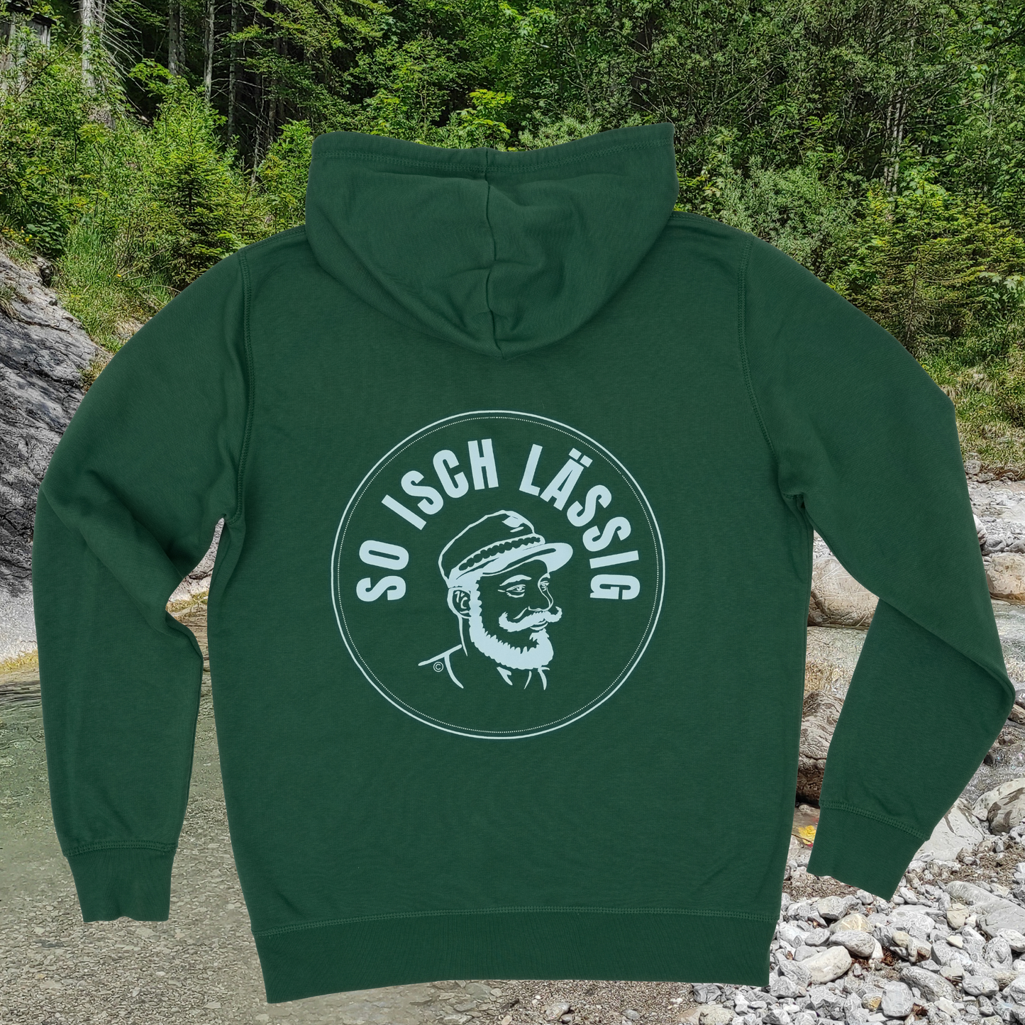 Wooden Green Hoodie - Aye Capitano Kollektion