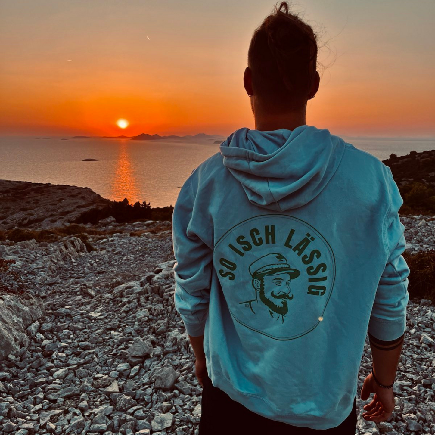 Captain Blue Hoodie - Aye Capitano Kollektion ‍